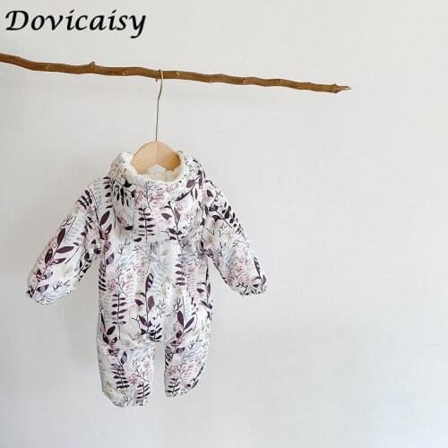 Thick Baby Winter Clothes Newborn Baby Girls Overall Autumn Plus velvet Baby Romper For Baby Boys Jumpsuit Costume
