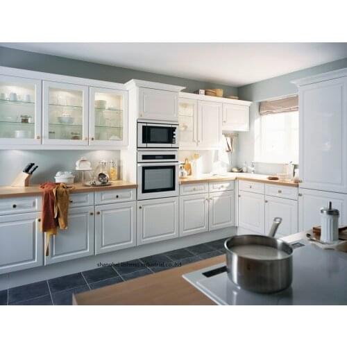 PVC/vinyl kitchen cabinet(LH-PV073)