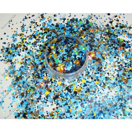 RMX-012 Mix Round nail art Glitter Dot Paillette nail design powder for nail gel polish,make up,decoration