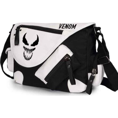 Venom Bags Messenger Bag Canvas and patent leather school shoulder Handbags