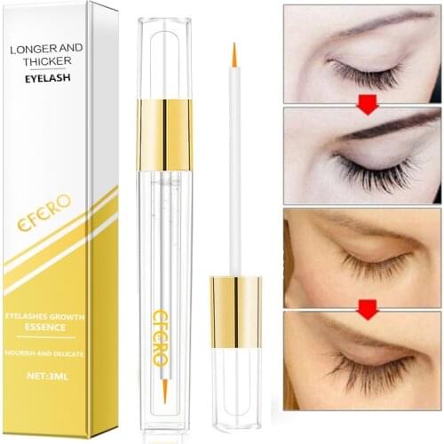 EFERO Eye Lashes Serum Eyelash Enhancer Rapid Growth Treatment Makeup Eyelash Extensions Mascara Thicker Longer Eyelash Growth