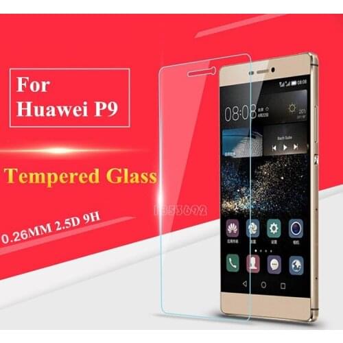 Top Quality For Huawei P9 Tempered Glass Protector Film, HD Glass Protective Film For Huawei P9 Case Screen Film free shipping