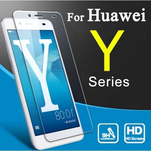 Protective Glass on the For Huawei Y5 Y6 Y7 Y9 2018 Tempered Glass Clear Screen Protector Glass For Huawei Y9 2019 Sklo Film
