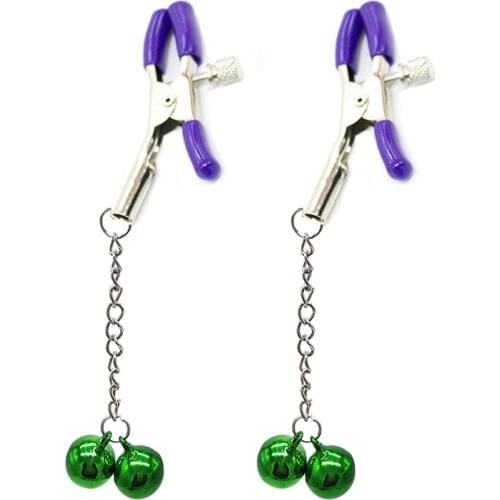 Nipple Clamps Stainless Metal Chain Nipple Milk Clips Breast Clip Slaves For Women