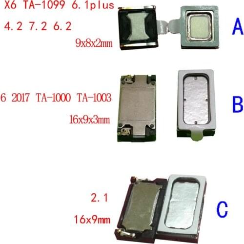 1Pcs For Nokia 6 2017 TA-1000 TA-1003 X6 TA-1099 6.1plus 6.1 Plus 4.2 7.2 6.2 2.1 Ear Earpiece Speaker Earphone Receiver