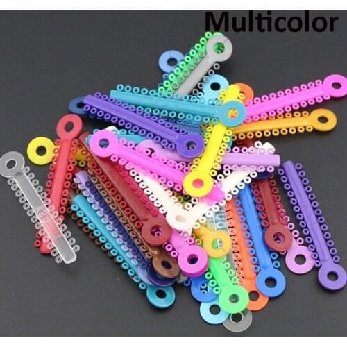 Newly 10pcs Dental Orthodontic Ligature Ties Elastic Rubber Bands Tools Elasticity For Teeth