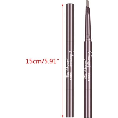 3D Portable Natural Makeup Double Heads Super Fine Eyebrow Pencil Waterproof Long Lasting Eyes Makeup Rotatable Up Pen 27RC