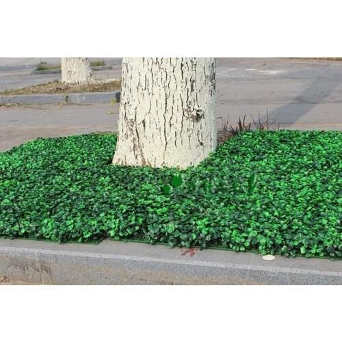 50pcs Artificial Grass plastic boxwood mat topiary tree Milan Grass for garden home Store wedding decoration Artificial Plants