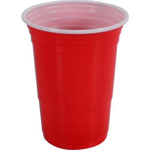 50Pcs/Set 450Ml Red Disposable Plastic Cup Party Cup Bar Restaurant Supplies Household Items for Home Supplies