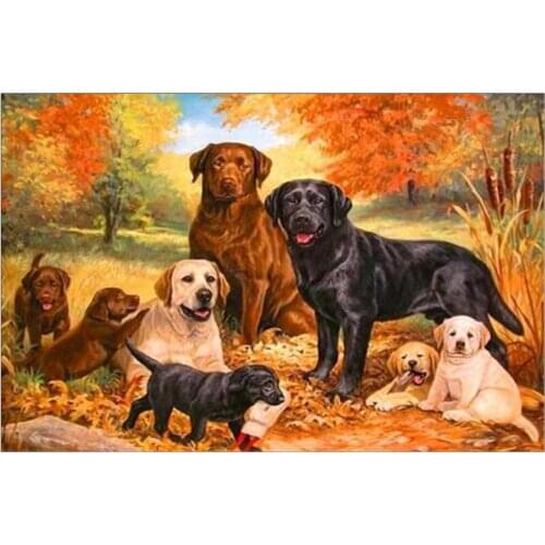 5D DIY full diamond animal pattern cross stitch diamond embroidery mosaic diamond home decoration