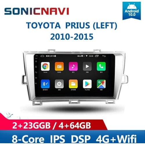 SONICnavi Car Radio For TOYOTA PRIUS（L） 2010-2015 Multimedia Player Android10.0 Bluetooth GPS 4G Wifi DSP Carplay StereoReceiver
