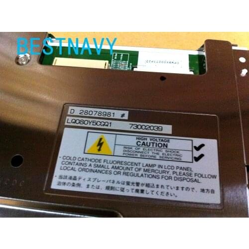 Free Shipping New Original Car Navigation LCD Display Screen LQ080Y5CGQ1 w/ Touch Screen Digitizer Lens for cadillac