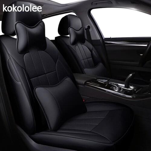 Kokololee custom real leather car seat cover for Honda Accord Crosstour FitSaloon Fit Civic Automobiles Seat Covers car seats