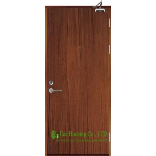 Timber Fire Rated Wooden Doors For Commercial Projects, Inward Opening commercial fire rated wooden doors,Perlite infilling
