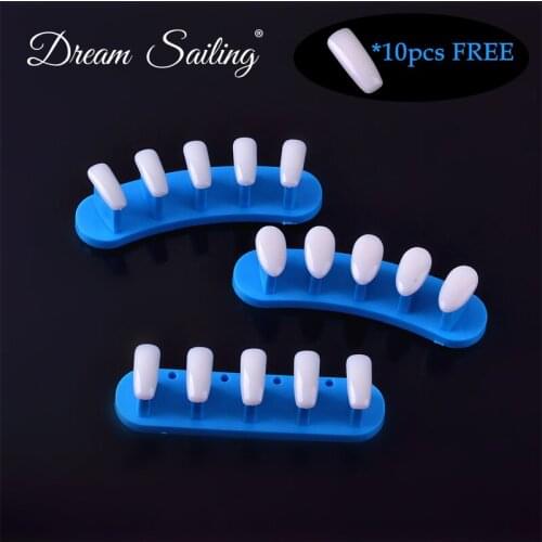 3 pcs of Nail Practice Display False Nail Standing Holder for Gel Polish Varnish Practicing Training Removable Manicure Tool