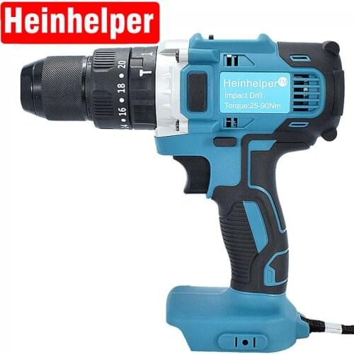 3 in 1 Cordless Electric Screwdriver Rechargable Impact Drill Hammer Drill DIY Wood Power Tool For 21V Makita Lithium Battery