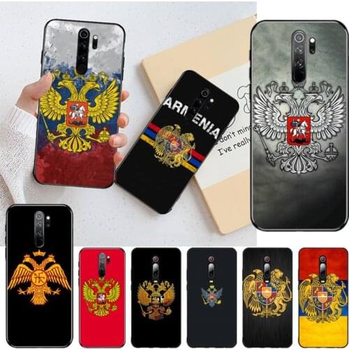 CUTEWANAN Armenia Albania Russia flag Emblem Phone Case for Redmi Note 8 8A 7 6 6A 5 5A 4 4X 4A Go Pro Plus Prime