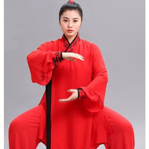 Chinese Taichi Uniform Kungfu Clothing Martial Arts Suit Performance Suits Wushu Costume Kung Fu Outfit Tai Chi Clothing 11036