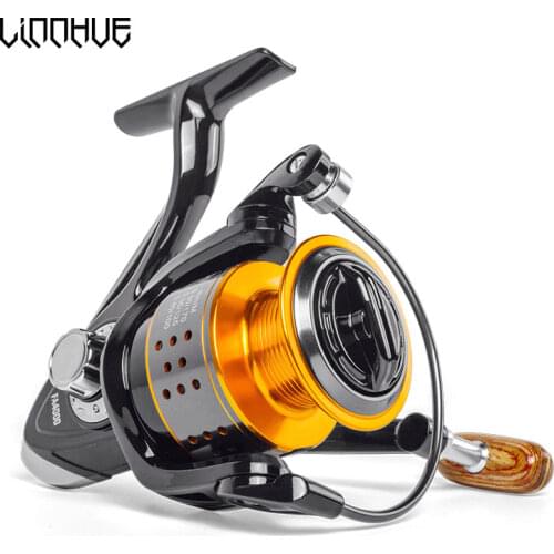 LINNHUE Fishing Reel FA1000-6000 No Gap Metal Spool Max Drag 8KG Pike Spinning Reel High Speed 5.2:1 Reel Fishing Gear Pesca