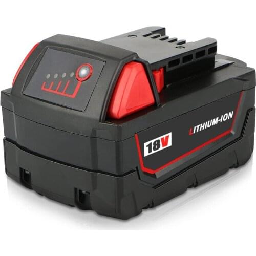 High Capacity 18V 9000mAh Lithium Replacement Battery for Milwaukee M18 Cordless Tools Impact Drill Rechargeable Battery