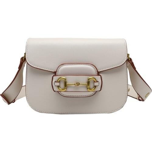 Fashion saddle bag single shoulder diagonal retro texture tofu small square bag broadband single shoulder diagonal female bag