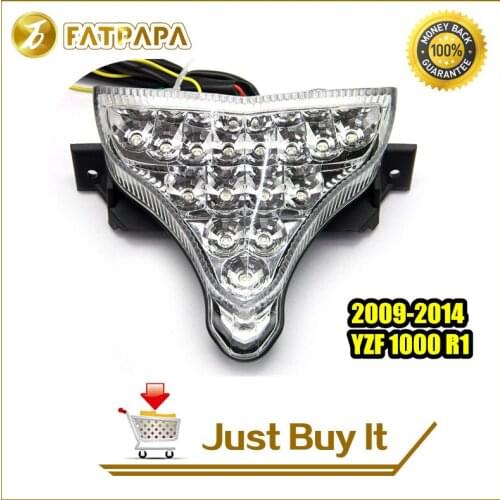 Motorcycle rear tail LED brake light turn signal Fit For YAMAHA YZF 1000 R1 2009 2010 2011 2012 2013 2014 Rear taillight