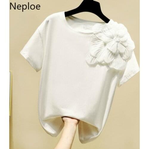 Женские шелковые футболки Neploe China At AliExpress