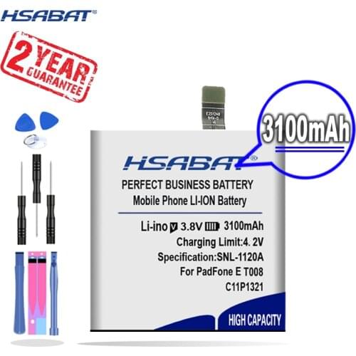 New Arrival [ HSABAT ] 3100mAh C11P1321 Replacement Battery for ASUS PadFone E T008 A68M A68E A68S 4.7inch
