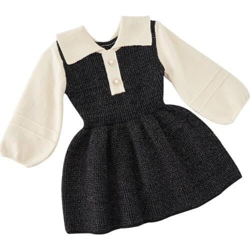 Baby Autumn Winter Clothing Infant Kids Baby Girl Dress Long Sleeve Knitted Dresses