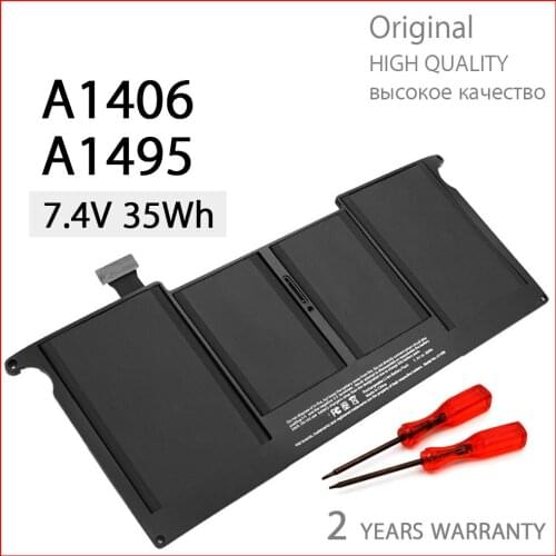 Genuine A1406 New Laptop Battery for Apple MacBook Air 11" a1406 A1495 A1370 A1465 (2011-2015 Version) 020-7376-A MC968 MC969