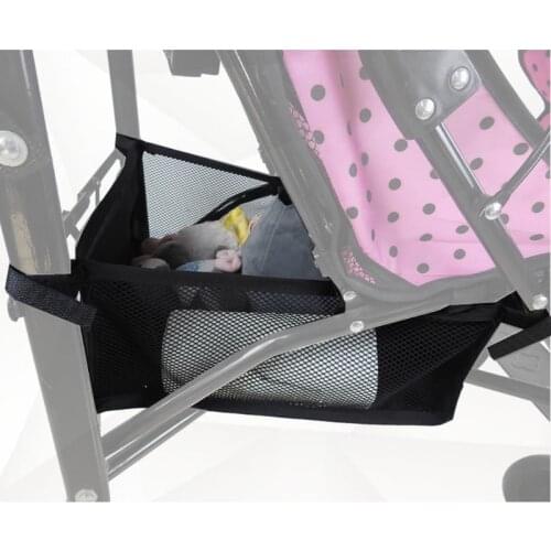Baby Stroller Basket Newborn Stroller Hanging Basket Pram Bottom solid durable Organizer Bag elegant, portable, light