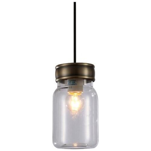 American Style Rustic Single Head Indoor Glass Bottle Pendant Light, Lamps for Home Modern, Restaurant, Bar Dining Table