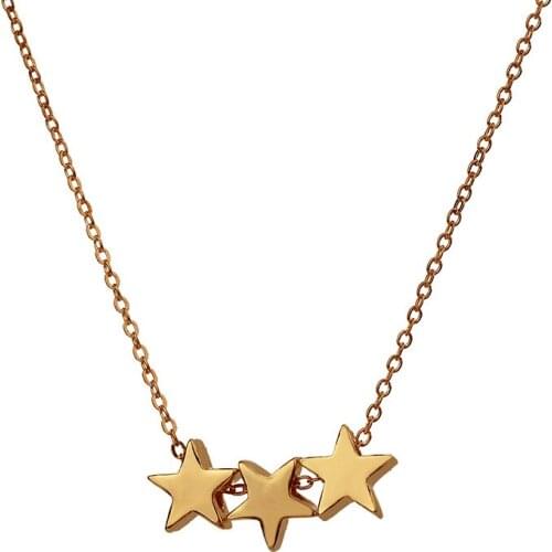 Popular Jewelry Simple Pentacle Necklace Fashion Creative Star Pendant Necklace Sweater Chain For High Quality Gift Of 2 Color O