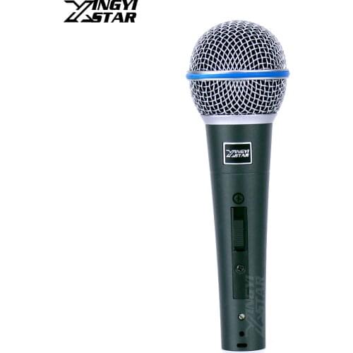 BETA58A Professional Handheld Switch Vocal Dynamic Microphone Mike For BETA 58A 58 Studio Singing Home Party KTV Speech Karaoke