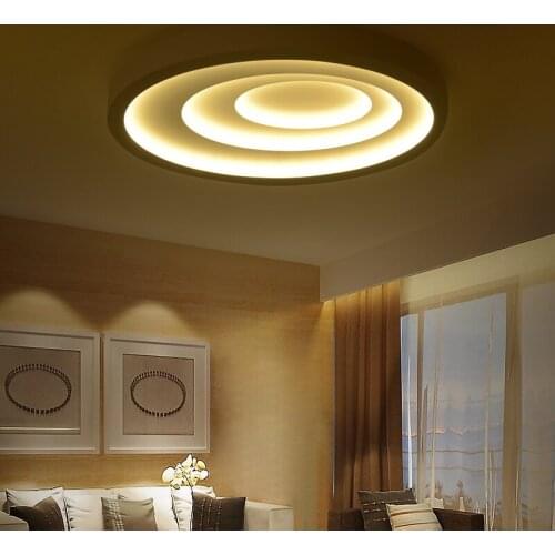 Mordern LED Ceiling Light Ellipse Iron Indoor Lighting Decor Light plafondlamp luminaria de teto plafonnier led for Living Room