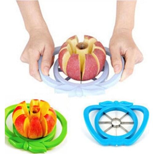 Large Apple-shaped Stainless Steel Cut Fruit Device Apple Slicer Apples Dividers Knife Cutter Chopper Kitchen Cooking Tool
