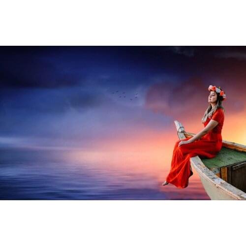 High Quality Portrait Oil Painting on Canvas Handpainted Wall Decoration Art Painting The Girls Sky No Framed Horizontal