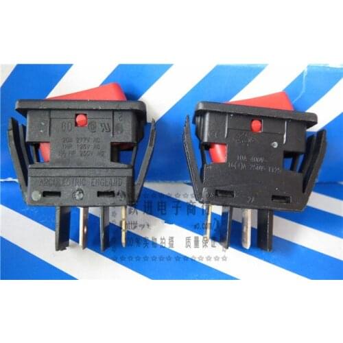 Original new 100% high current rocker switch 2pin 2 gear 20A 277VAC 1HP 125VAC power switch 10A400V 16(4)250V T125
