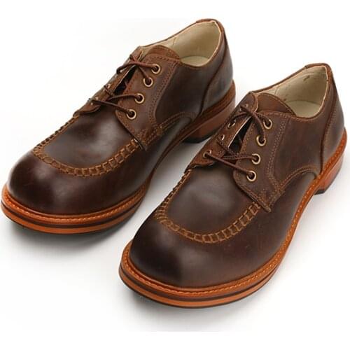 Yomior Luxury Designer Men Boots Vintage British Handmade Cow Leather Dress Ankle Boots Work Tooling Desert Motorcycle Boots