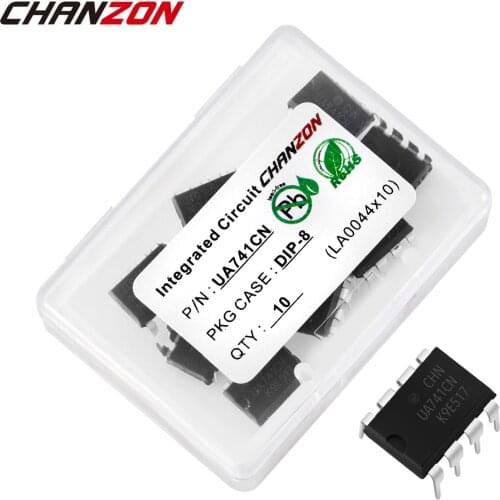 10PCS DIP IC 8pins UA741CN UA741CP UA741 Amp LM741 741 DIP8 Integrated Circuit New and Original Chipset In Stock