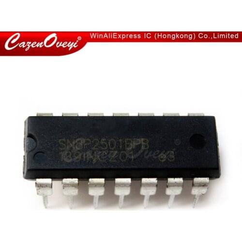 10pcs/lot SN8P2501BPB SN8P2501B SN8P2501 DIP-14 In Stock