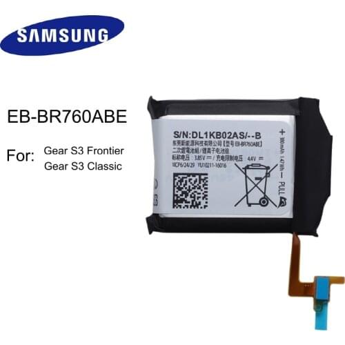 100% Original Battery EB-BR760ABE 380mAh For Samsung Gear S3 Frontier Gear S3 Classic SM-R760 SM-R770 SM-R765 with free tools