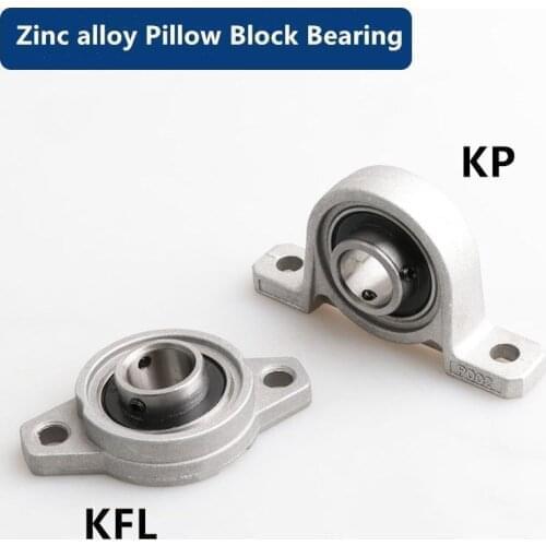 100pcs KP08 KFL08 zinc alloy bearing pillow block 8mm Mounted support pillow block housing