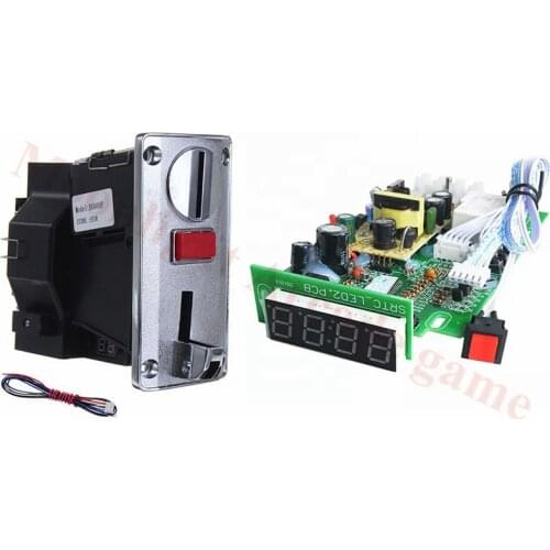 110V/220V Time control pcb board with DG600F Multi coin selector mech timer board for washing machine/Massage/Vending machine