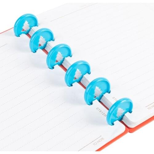 24MM New Mushroom Hole Binding Buckle Discs For Notebook 360 Degree Foldable T-shaped Hole Binder Ring Office&School Supplies