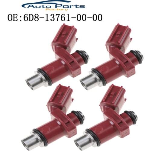 4PCS New High Quality Fuel Injector For Yamaha Outboard 4 Stroke 80BEL 75-90HP K-M K-M 6D8-13761-00-00 6D8137610000