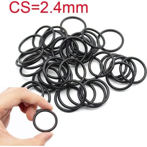 50PC/lot Rubber Ring NBR Sealing O Ring CS2.4mm OD5/5.5/6/6.5/7/8/8.5/9/10/10.5/11/11.5/12/13mm O-Ring Seal Gasket Oil Washer
