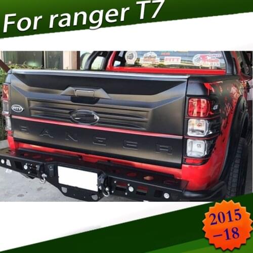 Accessories Extra Tail Gate Trims TRUNK COVER FIT For Ranger T6 T7 2012-2018
