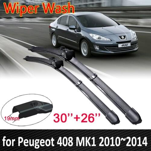 Car Wiper Blades for Peugeot 408 MK1 2010 2011 2012 2013 2014 Front Windscreen Windshield Wipers Auto Accessories Goods
