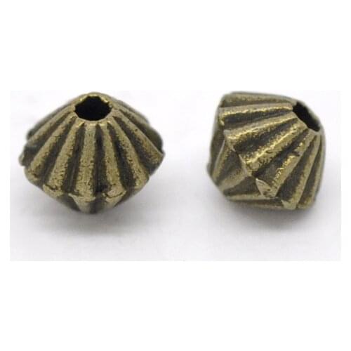 DoreenBeads 200 Bronze Tone Bicone Spacer Beads 5x4mm (B14482)